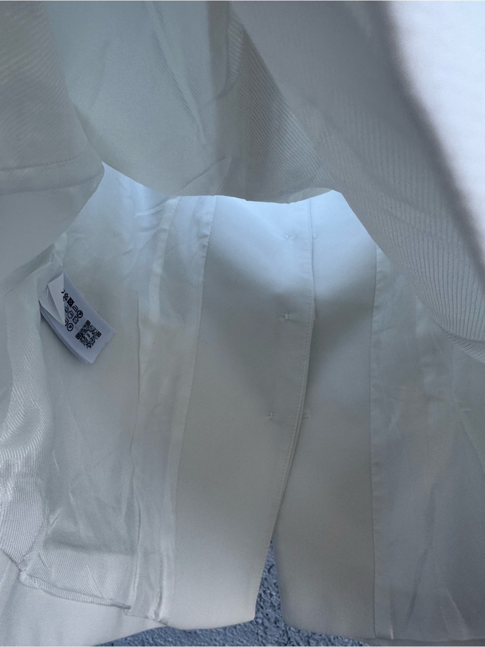 Zara Strapless White Corset Blazer Top Structured Tailored Vest Size XS - Picture 12 of 14
